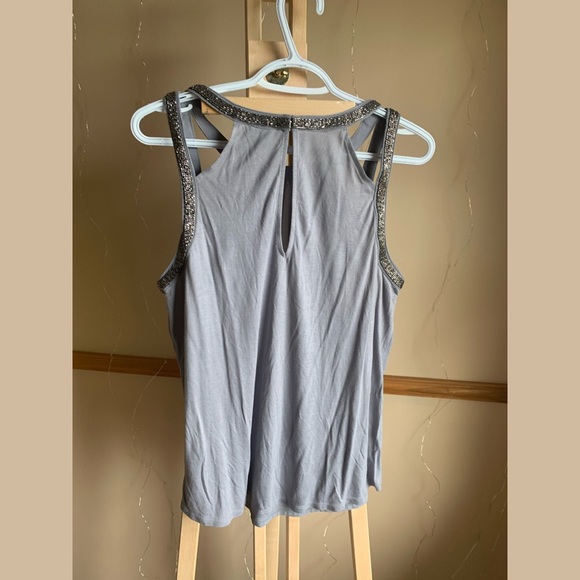 ✨ LAST CHANCE!!✨ Dressy Grey Top - Picture 3 of 3